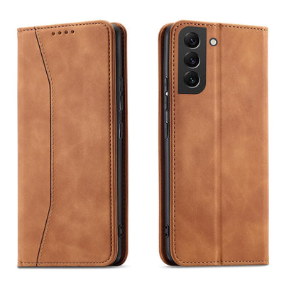 Husa Magnet Fancy pentru Samsung Galaxy S23+ Flip Cover Wallet Stand Maro