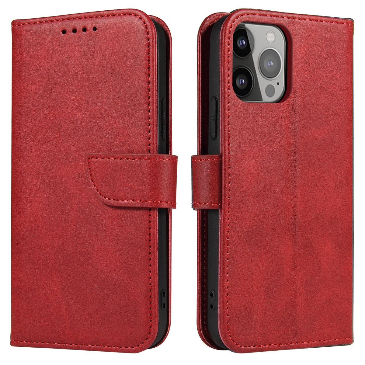 Husa Magnet pentru Samsung Galaxy S23+ Flip Cover Wallet Stand Rosu