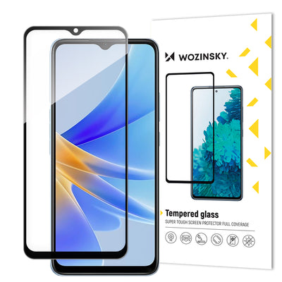 Folie Wozinsky Full Glue sticla pentru Oppo A17 9H Full Screen Cover cu Negru Frame