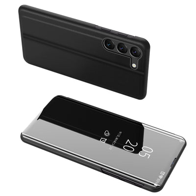 Husa Transparent View Cover pentru Samsung Galaxy S23+ Flip Cover Negru