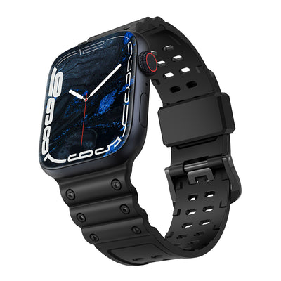 Curea Triple Protection pentru Apple Watch 38 / 40 / 41 Mm Bracelet - Negru