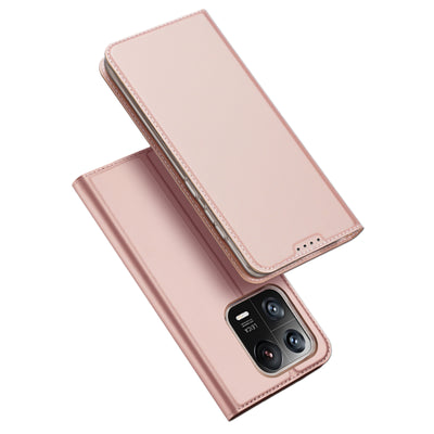 Husa Dux Ducis Skin Pro Xiaomi 13 Pro Flip Card Wallet Stand Roz