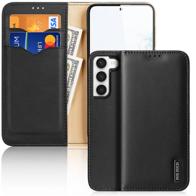 Husa Dux Ducis Hivo Samsung Galaxy S23+ Flip Wallet Stand Rfid Blocker Negru