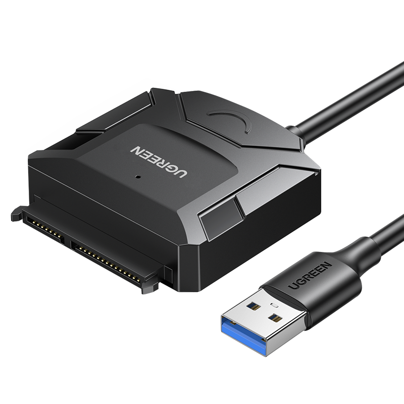 Adaptor Ugreen 2.5'' / 3.5'' Hard Drive Cablu (Usb-a 3.0 - Sata) Negru (Cr108)