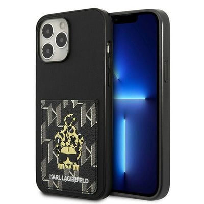 Husa Karl Lagerfeld Karlimals Cardslot pentru iPhone 13 Pro Max - Negru