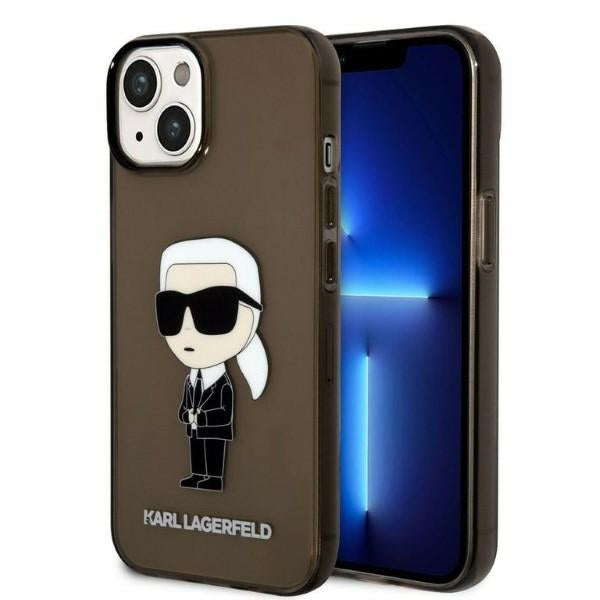 Husa Karl Lagerfeld Ikonik Karl pentru iPhone 14 Plus - Negru