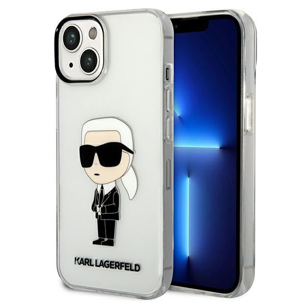 Husa Karl Lagerfeld Ikonik Karl pentru iPhone 14 Plus - Transparent
