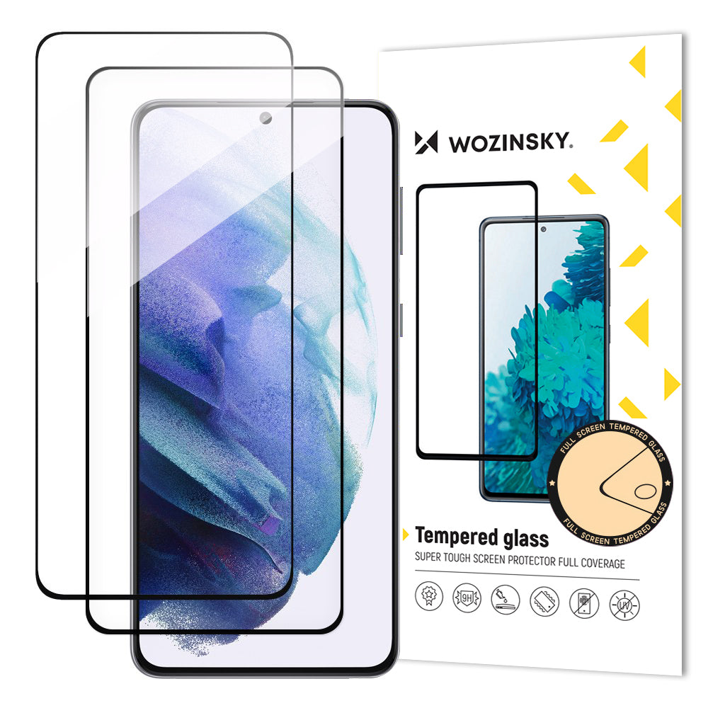 Folie Wozinsky 2x Full Glue sticla Samsung Galaxy S23+ 9H Full Screen cu Negru Frame