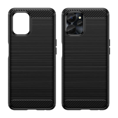 Husa Carbon pentru Realme 10 5G / Realme 9i 5G Flexible Silicone Carbon Cover Negru