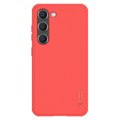 Husa Nillkin Super Frosted Shield Pro pentru Samsung Galaxy S23+ Armored Cover + Phone Stand Rosu