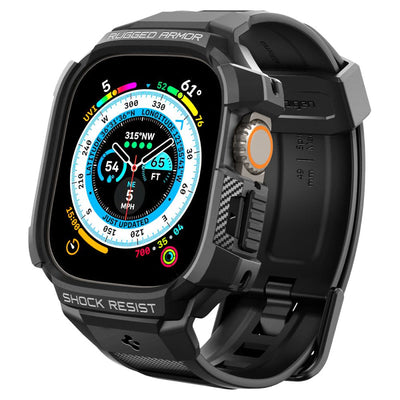 Husa Spigen Rugged Armor Pro Apple Watch Ultra (49mm) Curea - Negru