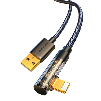 Cablu Joyroom Gaming S-ul012a6 Lightning (Angled) / Usb-a (Straight) 2.4A 1.2 M - Negru