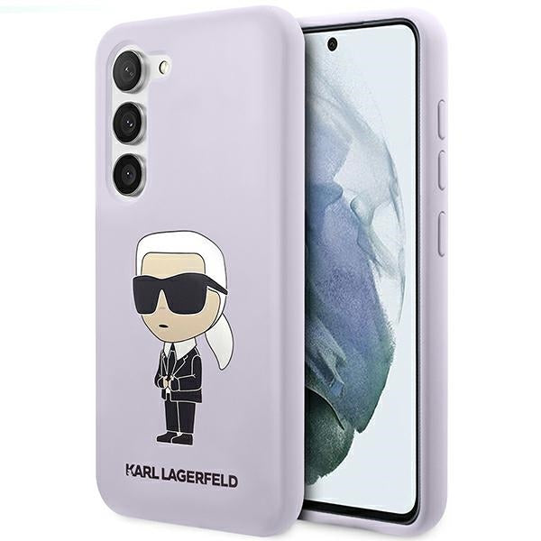 Husa Karl Lagerfeld S23+ S916 Hardcase Mov/Mov Silicone Ikonik