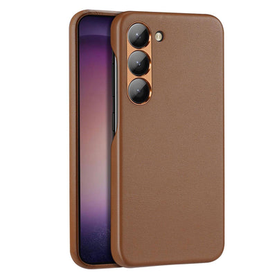 Husa Dux Ducis Grit pentru Samsung Galaxy S23+ Elegant Made Of Artificial Leather Maro