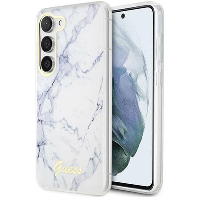 Husa Guess Guhcs23mpcumah S23+ S916 Alb/Alb Hardcase Marble
