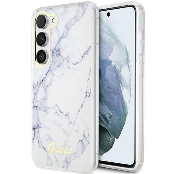 Husa Guess Guhcs23spcumah S23 S911 Alb/Alb Hardcase Marble