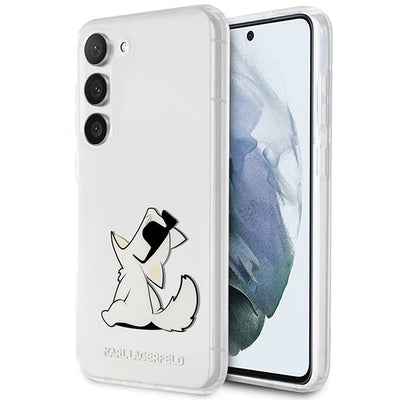 Husa Karl Lagerfeld S23+ S916 Transparent Hardcase Choupette Fun