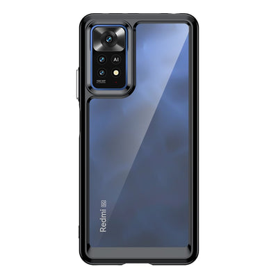 Husa Outer Space pentru Xiaomi Poco X5 5G / Redmi Note 12 5G Cover cu Flexible Frame Negru