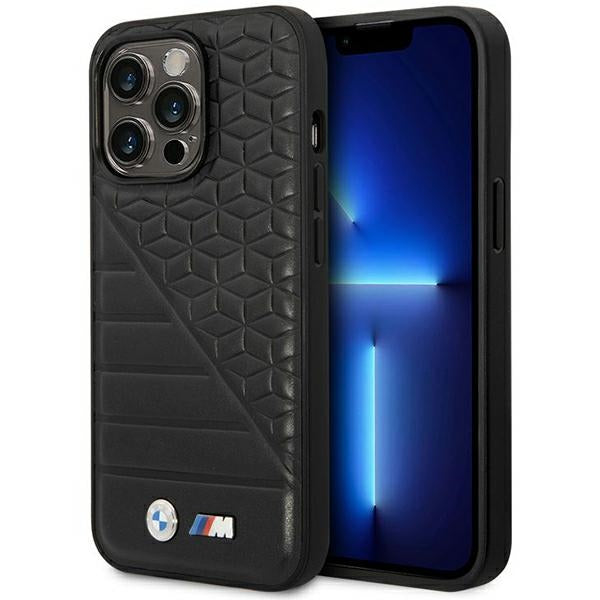 Husa BMW Bi Pattern pentru iPhone 14 Pro 6.1" - Negru