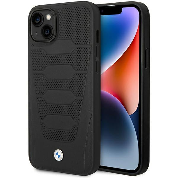 Husa BMW Bmhcp14s22rpsk iPhone 14 6.1" Negru/Negru Leather Seats Pattern