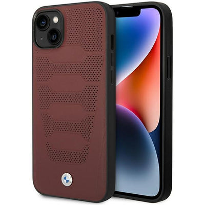 Husa BMW Bmhcp14s22rpsr iPhone 14 6.1" Burgundy/Burgundy Leather Seats Pattern