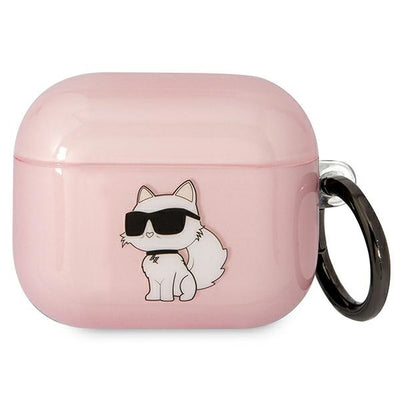 Husa Karl Lagerfeld AirPods 3 Cover Roz/Roz Ikonik Choupette