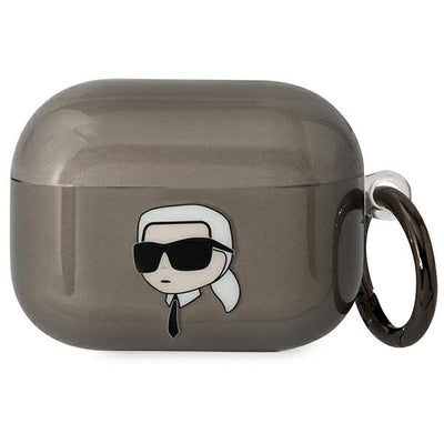 Husa Karl Lagerfeld Klaphniktck AirPods Pro Cover Negru/Negru Karl's Head
