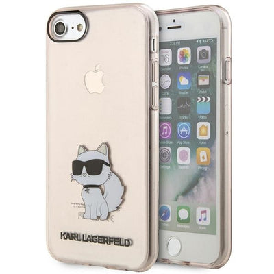 Husa Karl Lagerfeld iPhone 7/8/ SE 2020 / SE 2022 Roz/Roz Hardcase Ikonik Choupette