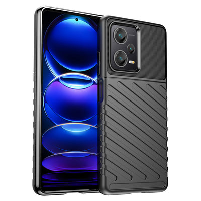 Husa Thunder pentru Xiaomi Redmi Note 12 Pro+ Silicone Armor Negru
