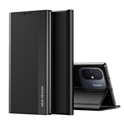 Husa Sleep Pro pentru Xiaomi Redmi Note 12 Pro+ cu Flip Stand Negru