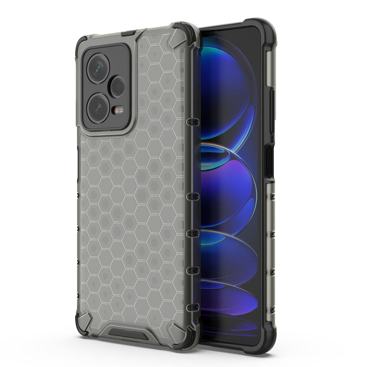 Husa Honeycomb pentru Xiaomi Redmi Note 12 Pro+ Armored Hybrid Cover Negru
