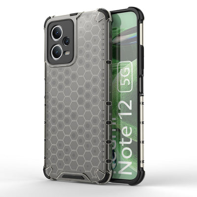 Husa Honeycomb pentru Xiaomi Redmi Note 12 5G / Poco X5 5G Armored Hybrid Cover Negru