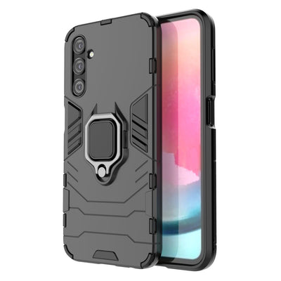 Husa Ring Armor pentru Samsung Galaxy A24 4G Armored Cover Magnetic Suport Ring Negru