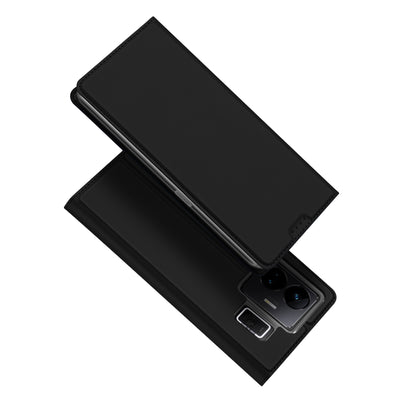 Husa Dux Ducis Skin Pro pentru Realme GT Neo 5 / Realme GT3 Flip Card portofel Stand Negru