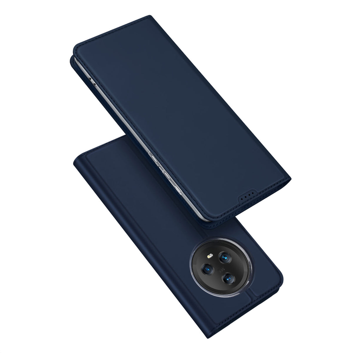 Husa Dux Ducis Skin Pro pentru Honor Magic5 Flip Card Wallet Stand Albastru