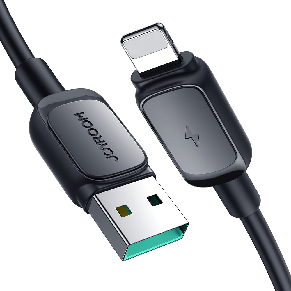 Cablu Joyroom Multi-color Series A14 Lightning /Usb-a 2.4A 1.2 M - Negru