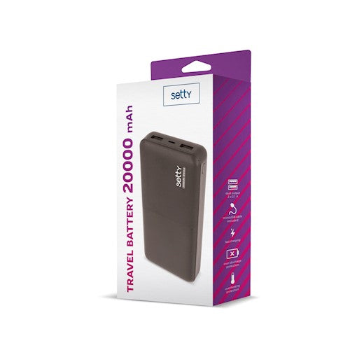 Setty power bank 20000 mAh SPB-20 negru
