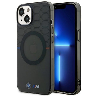 Husa BMW Pattern Magsafe pentru iPhone 14 Plus - Gri