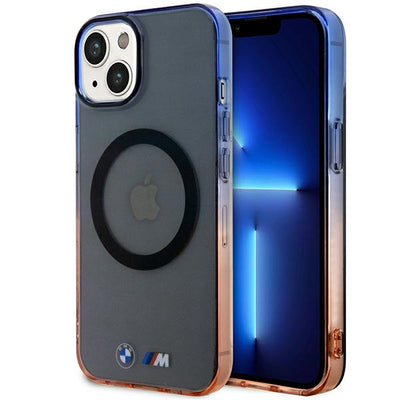 Husa BMW Gradient Bumper Magsafe pentru iPhone 14 Plus - Gri