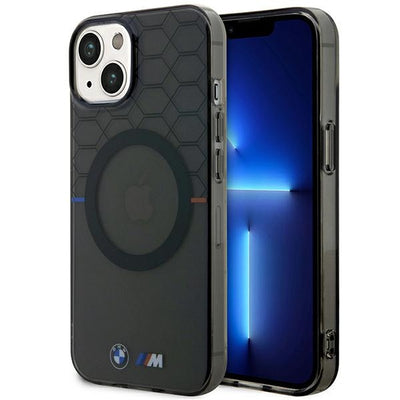 Husa BMW iPhone 14 6.1" Gri/Gri Pattern Magsafe