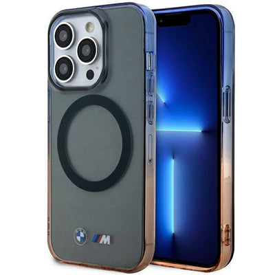 Husa BMW iPhone 14 Pro Max 6.7" Gri/Gri Hardcase Gradient Bumper Magsafe