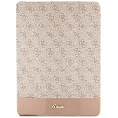 Husa Guess 4G Stripe Allover pentru iPad Pro 12.9" - Roz