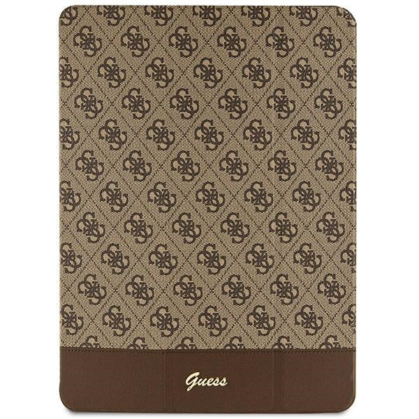 Husa Guess 4G Stripe Allover pentru iPad Pro 12.9" - Maro