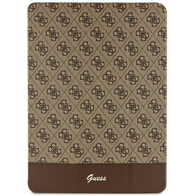 Husa Guess 4G Stripe Allover pentru iPad Pro 12.9" - Maro