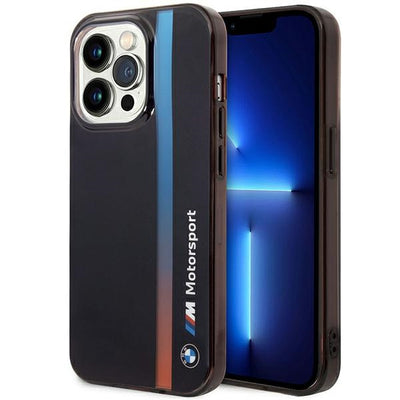Husa BMW Bmhcp14l22hvgv iPhone 14 Pro 6.1" Negru/Negru IML Tricolor Stripe