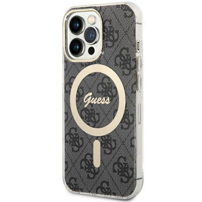 Husa Guess Guhmp13lh4stk iPhone 13 Pro / 13 6.1" Negru/Negru Hardcase 4G Magsafe