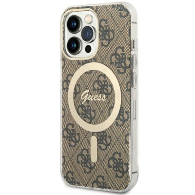Husa Guess Guhmp13lh4stw iPhone 13 Pro / 13 6.1" Maro/Maro Hardcase 4G Magsafe