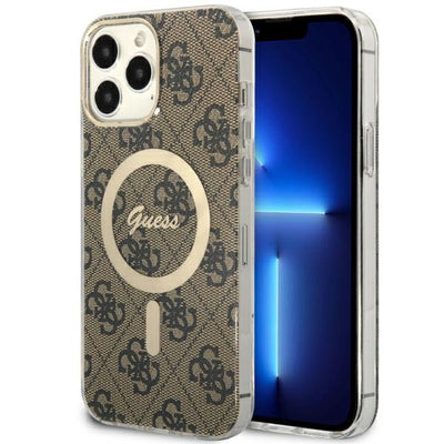 Husa Guess Guhmp13xh4stw iPhone 13 Pro Max 6.7" Maro/Maro Hardcase 4G Magsafe