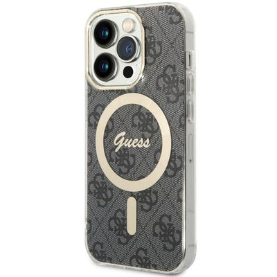 Husa Guess 4G Magsafe pentru iPhone 14 Pro - Negru