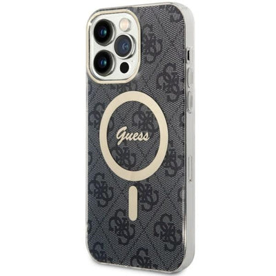 Husa Guess 4G Magsafe pentru iPhone 14 Pro Max - Negru